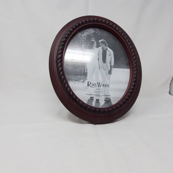 Mahogany Stained Oval 8x10 Rare Woods by Burnes & Boston Photo Frame - Picture 3 of 11